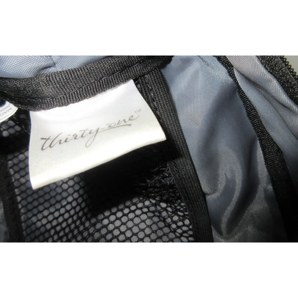 Travel Shaving Bag Thirty-One 31 Signature Collection Gray 11" x 6" x 4" - Picture 4 of 8